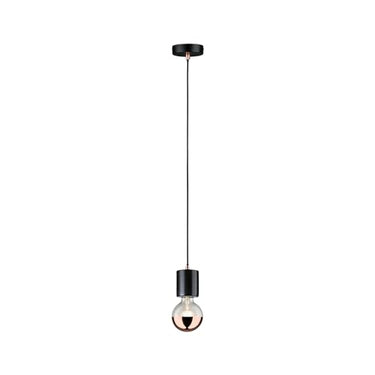 Paulmann 79751 Neordic Pendelleuchte Nordin max. 60 Watt Pendellampe Schwarz, Marmor, Kupfer matt Hängelampe Marmor Hängeleuchte E27 im Sale